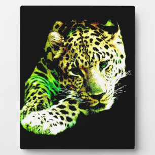 Plaque Photo Leopard