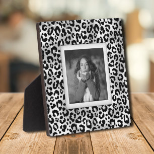 Plaque Photo Leopard Motif sans cadre Photo Easel Retour