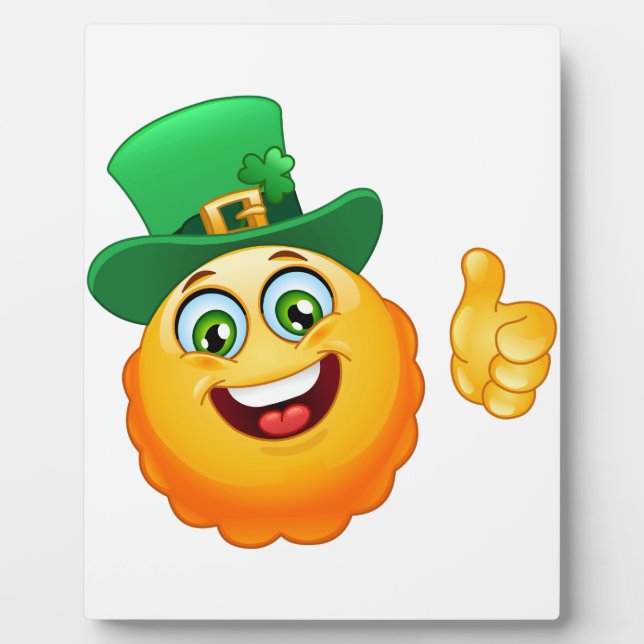 Plaque Photo leprechaun emoji (Devant)