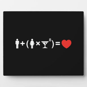 Plaque Photo L'équation d'amour pour les femmes