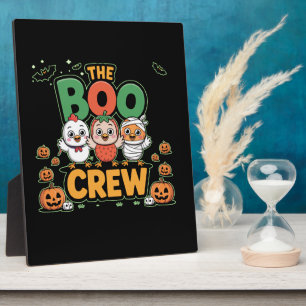 Plaque Photo L'équipage Boo amateur de poulet Halloween Costume