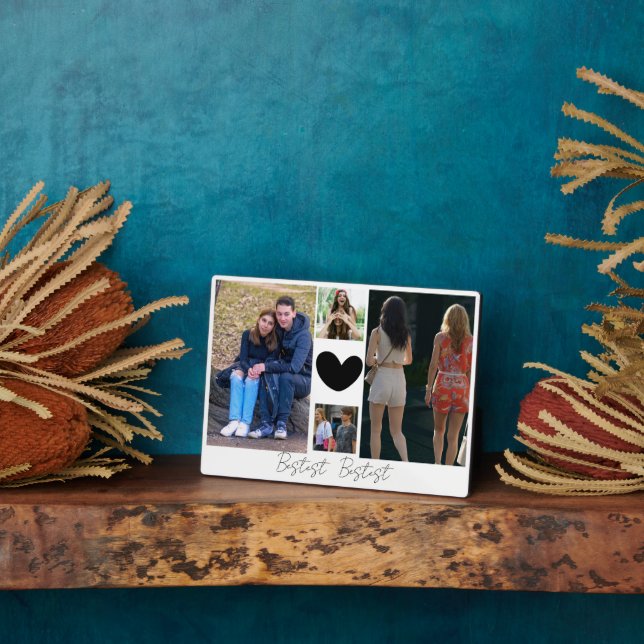 Plaque Photo Les amis de Bestie Garder un collage photo (Côté)