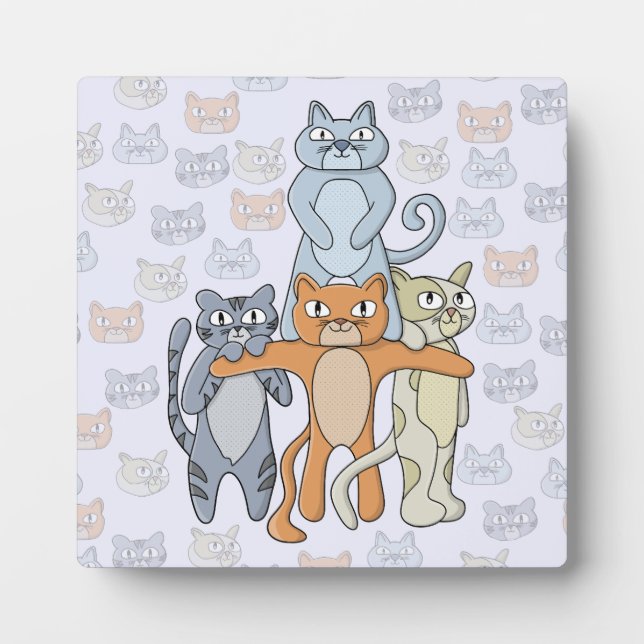 Plaque Photo Les Chats Magnifiques (Devant)