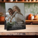 Plaque Photo 'Les choses que j'aime chez mon papa' Photo<br><div class="desc">Surprenez un père avec cette plaque photo de gardien mignon. Le design comporte le titre "CHOSES QUE J'AIME À PROPOS DE MON DADDY",  une liste de choses personnalisées,  un message personnel et le/les nom(s) de qui il est. Un cadeau sentimental unique pour les anniversaires,  noël ou fête des pères!</div>