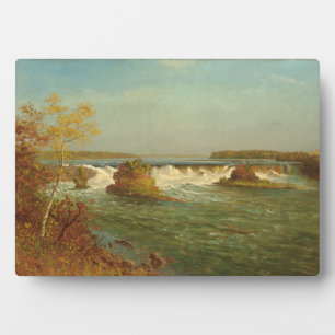 Plaque Photo Les Chutes de Saint Anthony, vers 1887 (huile sur