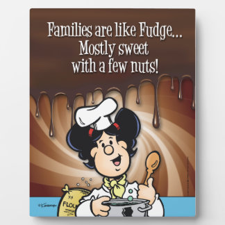 Plaque Photo Les Familles Sont Comme Fudge