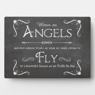 Plaque Photo Les Femmes Sont Des Anges - Un Tableau De Bord Sim