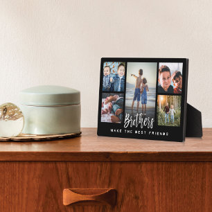 Plaque Photo Les frères font les meilleurs amis Photo Collage n