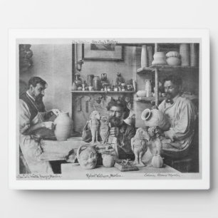 Plaque Photo Les frères Martin dans le studio du Southall