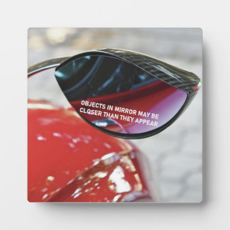 Plaque Photo Les objets Mandela Effet dans le miroir peuvent êt