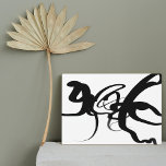 Plaque Photo Les Plongeurs : Noir et Blanc Abstrait<br><div class="desc">Impression Abstraite avec schéma de couleurs Achromatique (noir et blanc)</div>