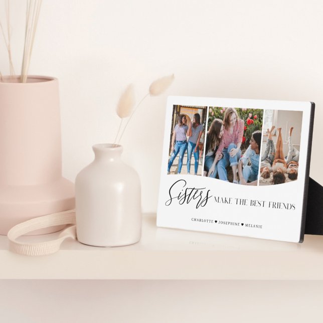 Plaque Photo Les sœurs font les meilleures amies 3 Photo souven (Créateur téléchargé)