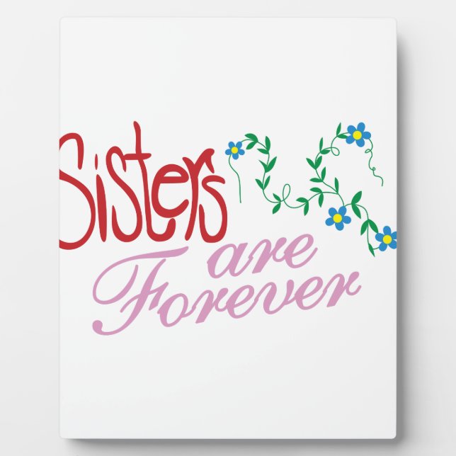 Plaque Photo Les soeurs sont pour toujours (Devant)