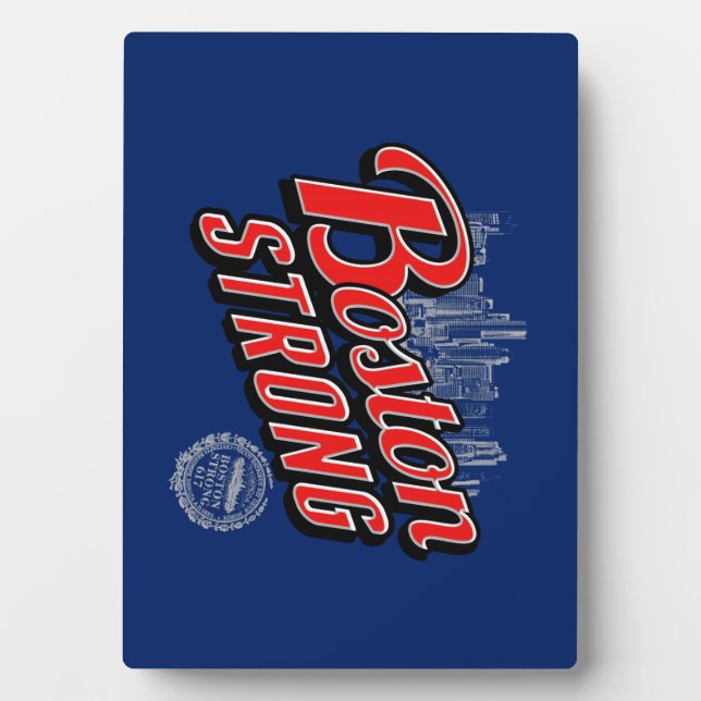 Plaque Photo Les souvenirs forts de Boston City (Devant)