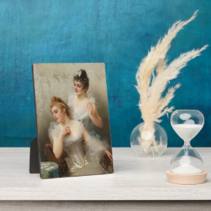 Plaque Photo Les trois as de Vittorio Matteo Corcos