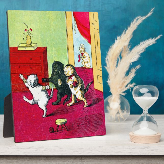 Plaque Photo Les trois petits chatons (Côté)