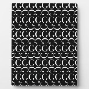 Plaque Photo Lettre initiale G