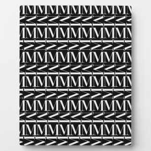 Plaque Photo Lettre initiale M