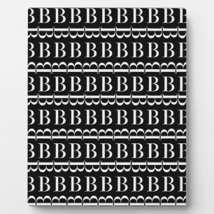 PLAQUE PHOTO LETTRE INITIALE MONOGRAPHIQUE B