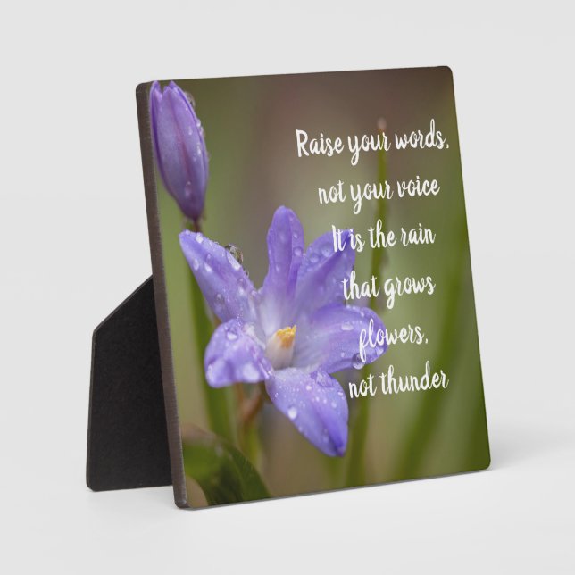 Plaque Photo Levez vos mots (Recto)