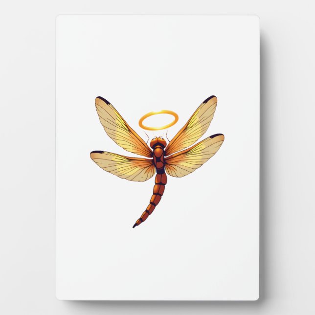 Plaque Photo Libellule ange (Devant)