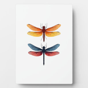 Plaque Photo Libellules d'amour enfant petit simple Minimaliste