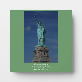 Plaque Photo Liberty Enlightening the World - Statue de la Libe