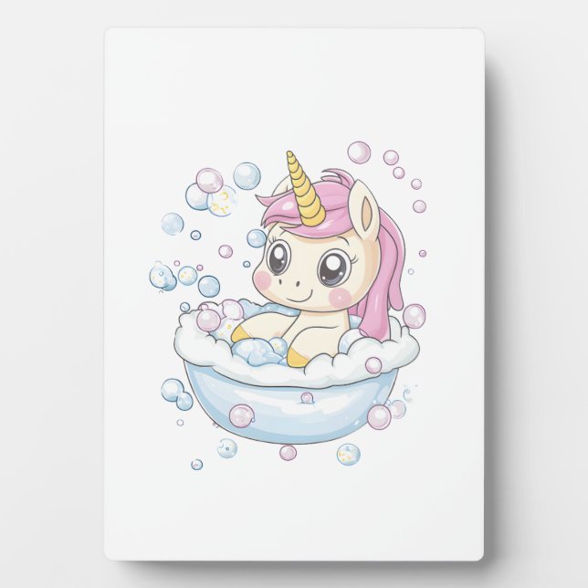 Plaque Photo Licorne Bain Moussant (1) (Devant)