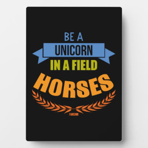 Plaque Photo Licorne cheval créatures mythiques Poney Licorne