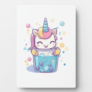 Plaque Photo Licorne de Bubble Tea (1)