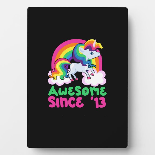 Plaque Photo Licorne Incroyable Depuis 2013 (Devant)