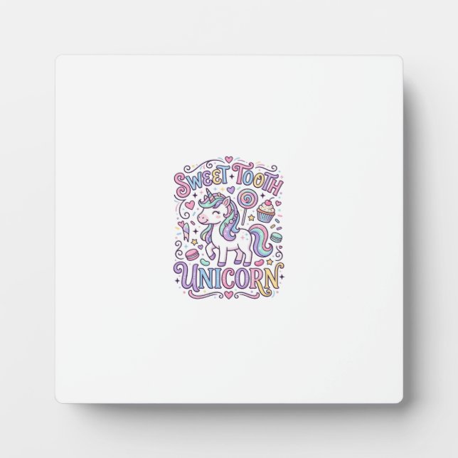 Plaque Photo Licorne Mal Aux Dents Licorne Conception De Merch  (Devant)