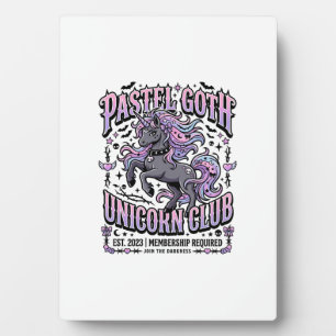 Plaque Photo Licorne Pastel Goth Licorne Club Commercial Sticke