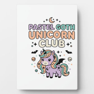 Plaque Photo Licorne Pastel Goth Licorne Club Graphique Tendanc