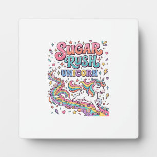 Plaque Photo Licorne Sugar Rush Licorne Kawaii Place de marché