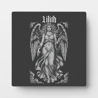 Plaque Photo Lilith Angel Gothic Reverie