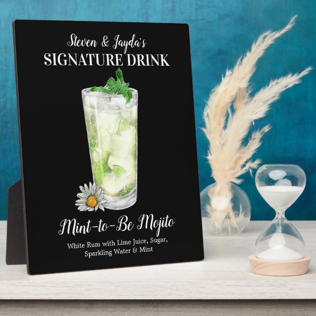Plaque Photo Limonade Épicée • PERSONALISEZ cette Boisson Signa (Côté)