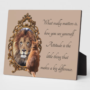 Plaque Photo Lion d'inspiration pour lunettes de chat Vintage