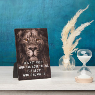 Plaque Photo Lion - Mots Motivationnels - Inspiration