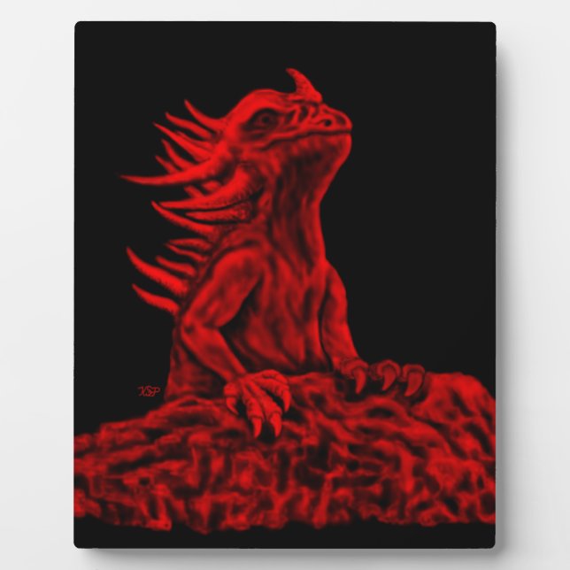 Plaque Photo Little red Dragon (Devant)