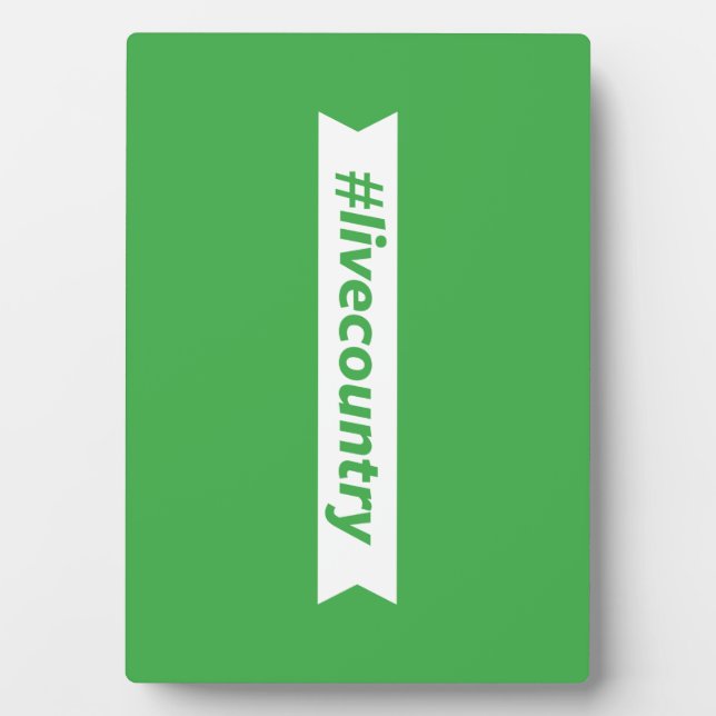 Plaque Photo #LiveCountry (Devant)