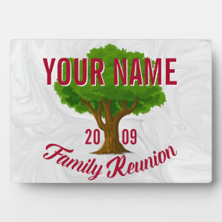 Plaque Photo Lively Tree Personalized Family Reunion