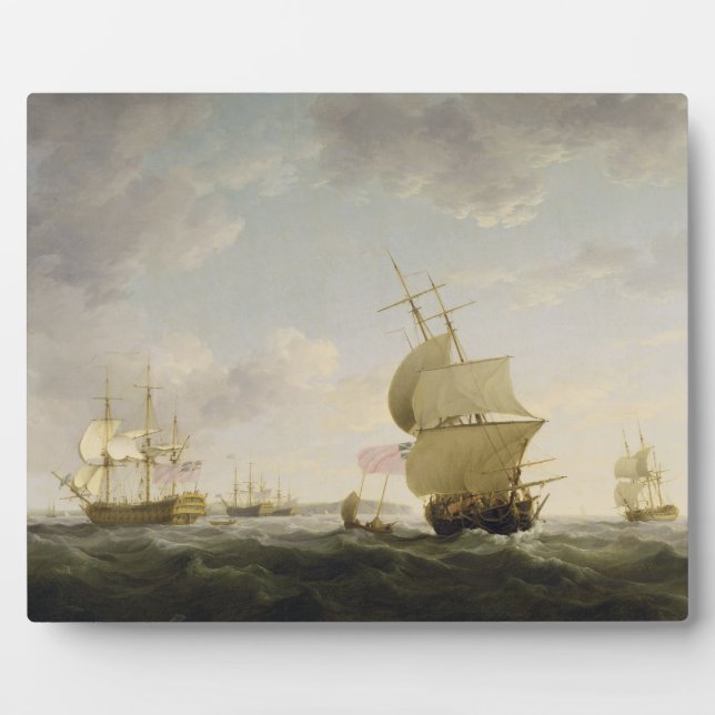 Plaque Photo Livraison dans la Manche anglaise, c.1755 (huile s (Devant)