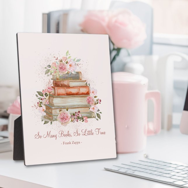 Plaque Photo Livres de devis personnalisés et roses roses Vinta (In situ)