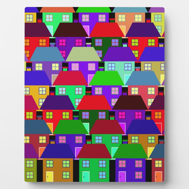 PLAQUE PHOTO LOGEMENTS COLORÉS COMMUNAUTÉ D'ACCUEIL (Devant)