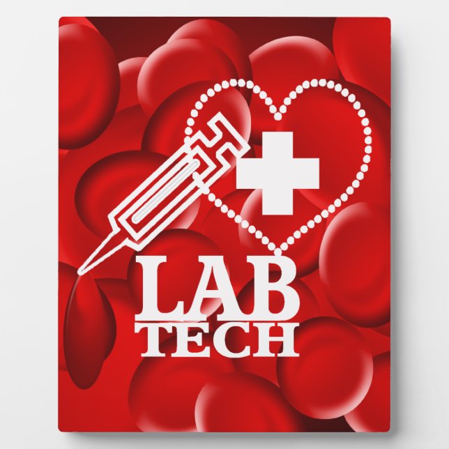 PLAQUE PHOTO LOGO DE SYRINGE DU COEUR DE LA TECHNOLOGIE LAB (Devant)