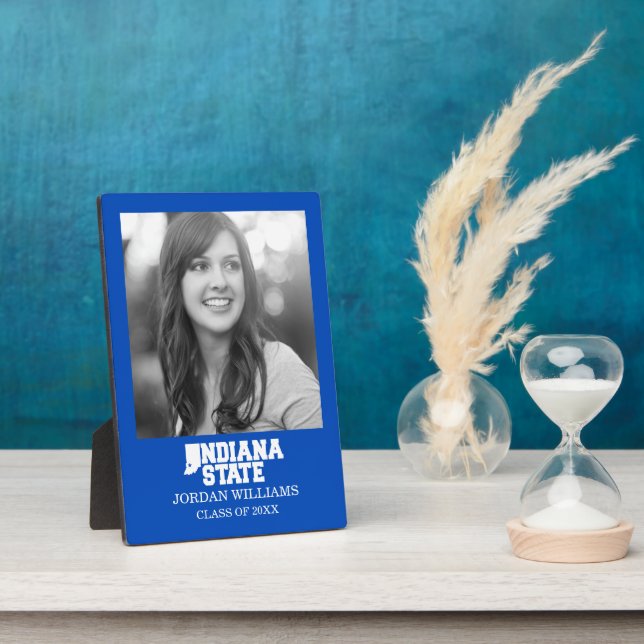 Plaque Photo Logo Indiana State (Côté)