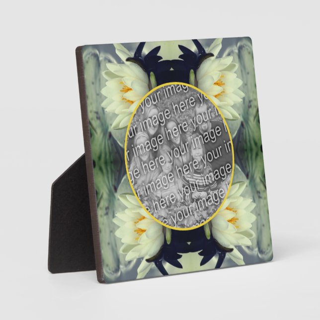 Plaque Photo Lotus Water Lily Flower Créez votre propre photo (Recto)