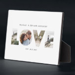 Plaque Photo Love 4 photo simple moderne cadeau personnalisé ca<br><div class="desc">Love 4 photo simple moderne personnalisé anniversaire,  mariage,  anniversaire ou cadeau de Noël pour celui que vous aimez.</div>