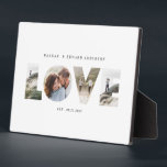 Plaque Photo Love 4 photo simple moderne cadeau personnalisé ca<br><div class="desc">Love 4 photo simple moderne personnalisé anniversaire,  mariage,  anniversaire ou cadeau de Noël pour celui que vous aimez.</div>
